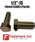 1 2 -13 Grade 8 Hex Cap Screws Coarse Thread Uss Hex Bolts  pick Length   Qty 