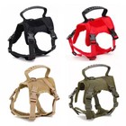 Nylon Tactical Cat Harness Walking Adjustable Pet Vest For Large Cat Small Dog