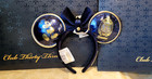 Club 33 Disneyland Mosaic Velet Dark Blue Ears Brand New