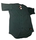 Vintage Rawlings Dark Green Baseball Jersey Adult 46 Plain Blank 90s 
