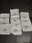 Coach New York Lot Of 10 Drawstring Cloth Linen Dust Cover Bag 8  X 8  New