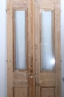 Vintage Double French Glass Door L210