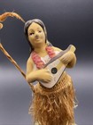 Vtg Hawaii Aloha Hula Bobble Dancer Rare 7    With Palm Tree Read