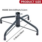 Green Metal Christmas Tree Stand Base  Universal Folding Xmas Holder For