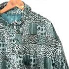 Vintage Silk Patchwork Animal Print Bomber Jacket Size Large