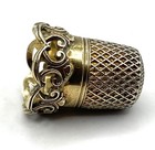 Simons Bros Sterling Silver Thimble  Preserved Victorian Era Style  1900   s