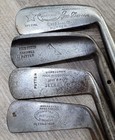 4 Antique Vintage Interesting Scottish Made Hickory Wood Shaft Golf Club Putters