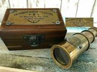 Telescope Nautical Antique Brass Victorian Spyglass Vintage Maritime