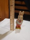 Vintage 1950s J  Chein Wind-up Tin Toy Walking Easter Bunny  Usa  Works