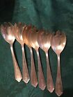  Antique Vintage Sterling Silver Forked Spoon Set 6 106 5 Grams 925 Silver Clean