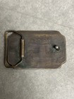 Vintage 1970s Brass Belt Buckle  bullshit  