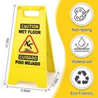 Xpcare 4 Pack 17 5 In Caution Wet Floor Sign Bilingual Inch  Yellow