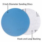 Hurricane Film 3  180 Grit  Hook And Loop Sanding Discs  Pack Of 100