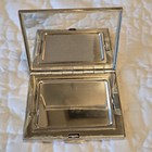 Vintage Marked Sterling Hand Chased Powder Makeup Compact With Mirror  