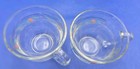 Lenox Poppies On Blue Glass Coffee Cup  Soup Mug 4 1 4    X 3 1 2    Tall Set Of 2