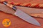 Custom Handmade Forged Damascus Steel Chef Knife Kitchen Santoku Knife -1280