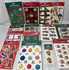 Vintage Christmas Stickers Lot Hallmark American Greetings Holiday To From Lot