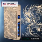 Electric Lighter Usb Rechargeable  Dual Arc Plasma Lighter  Windproof Flameless