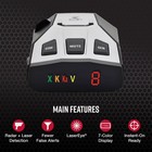 Laser Radar Detector Long Range False Alert Filter Display