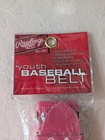 Rawlings Youth Unisex Baseball Belt Pink One Size Adjustable 20 -34 