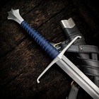 Custom Handmade High Carbon Steel Medieval Hunting  survival Sword With Scabbard