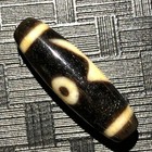 Magic Power Tibetan Old Agate 5eye Lightening Totem Dzi Bead 11 8 37 5mm N015