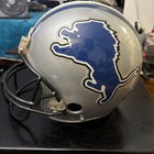 Riddell Vsr-4 Detroit Lions Full Face Football Helmet Silver blue Large W  Mask