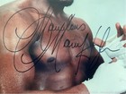 Marvin Hagler Signed 8  10 Boxing Photo Framed Autograph Coa