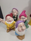 Vintage 90s Walt Disney Xl Snow White   The Seven Dwarfs Ceramic Figures  rare  