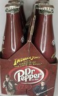 2008 Limited Edition 6-pack Dr Pepper Glass Bottles Indiana Jones Crystal Skull