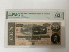 1864  10 T-68 Confederate States Of America Note - Pmg 63 Epq
