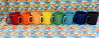 New Fiestaware Rainbow 12 Oz Java Mug Set Of 8 Mixed Color Fiesta Free Shipping 