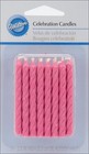 Birthday Candles  2 5-inch  Pink  24-pack