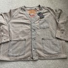 Levis Union Engineers Coat Beige Denim Cardigan Relaxed Fit 71390006 Men s Sz Xl