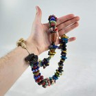 Dogon Bohemian Blue Beads With Bead Rings Sieber Collection 30inch