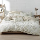 Floral Cotton Comforter King Size - Cream King 104   90   Floral - Cream Beige