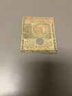 1780 May Massachusetts Colonial  1 Paper Currency With John Adam   s Connection 