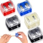 1 Pcs Dual Hole Makeup Pencil Sharpener For Lip Liner  Eyebrow Pencil  Eyeliner
