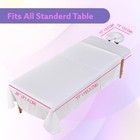 Massage Table Sheets Set 4 Pack Microfiber Spa Bed Covers Soft White