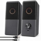 Usb Powered Computer Speakers  3 5mm Aux Stereo Sound For Desktop   Laptop