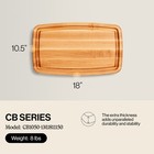 John Boos Cb Reversible Wood Cutting Board With Juice Groove  Maple