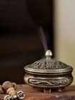 1pc Mini Three Legged Incense Burner Aromatherapy Holder Zen Home Decor Tray