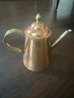 Vintage Copper Oil Dispenser Belgian Container Pouring Coffee Pot