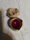 Antique Red Porcelain Enamel Lamp Light Shade Glass Jewels Only  