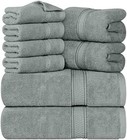 Utopia Towels 8 Piece Premium Towel Set  2 Bath  2 Hand  And 4 Wash Cloths  600 