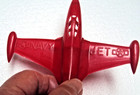 Vintage Renwal 5  Plastic Us Navy Jet No  166 Red