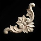 4x Wooden Carved Corner Onlay Furniture Applique Mouldings-decal Diy Home Decor