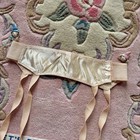 Vintage Gem-dandy Satin Garter Belt With Metal Clips  Adjustable Size S-m
