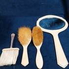 22 Piece Antique Vtg French Ivory Vanity Set 1930 s Era Celluloid Dresser Set