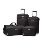4 Piece Softside Luggage Set Travel Outdoor Portable Spinner Suitcase Hot
